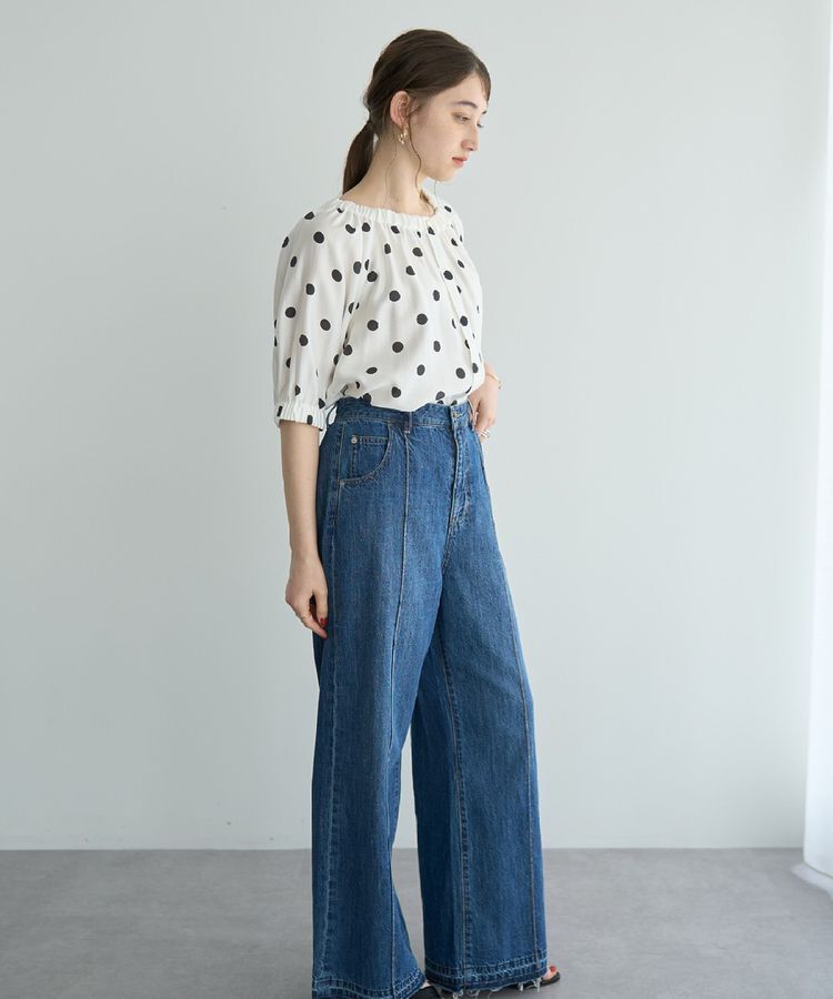 YECCA VECCA「2wayギャザーブラウス」|シャツ・ブラウス|