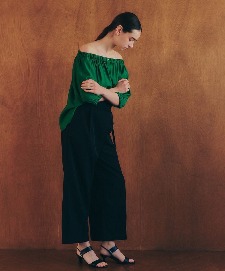 YECCA VECCA「2wayギャザーブラウス」|シャツ・ブラウス|