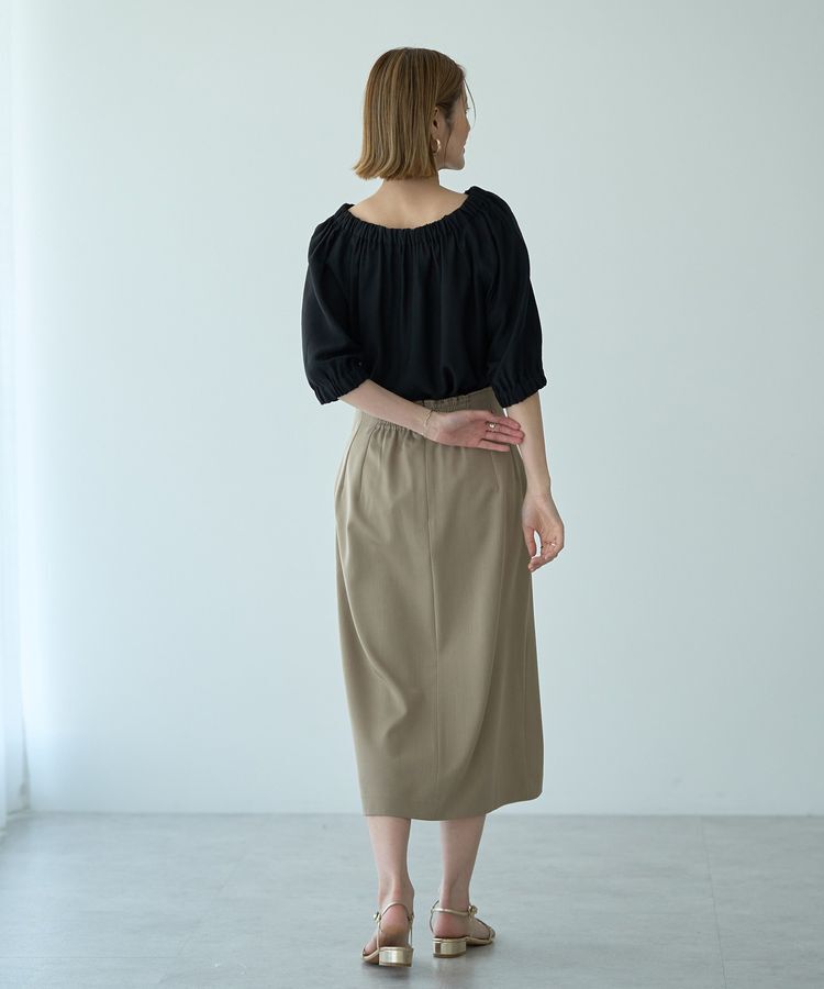 YECCA VECCA「2wayギャザーブラウス」|シャツ・ブラウス|