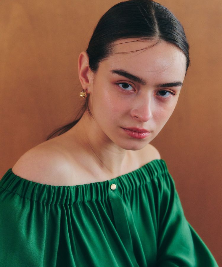 YECCA VECCA「2wayギャザーブラウス」|シャツ・ブラウス|