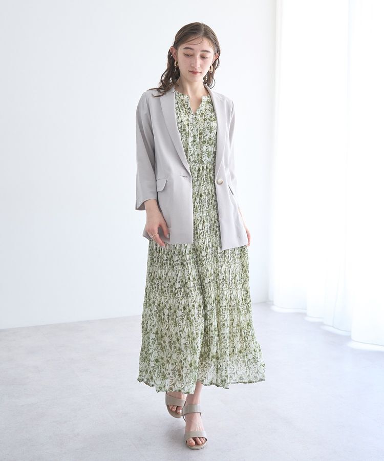 YECCA VECCA「リネンライクジャケット」|テーラードジャケット|