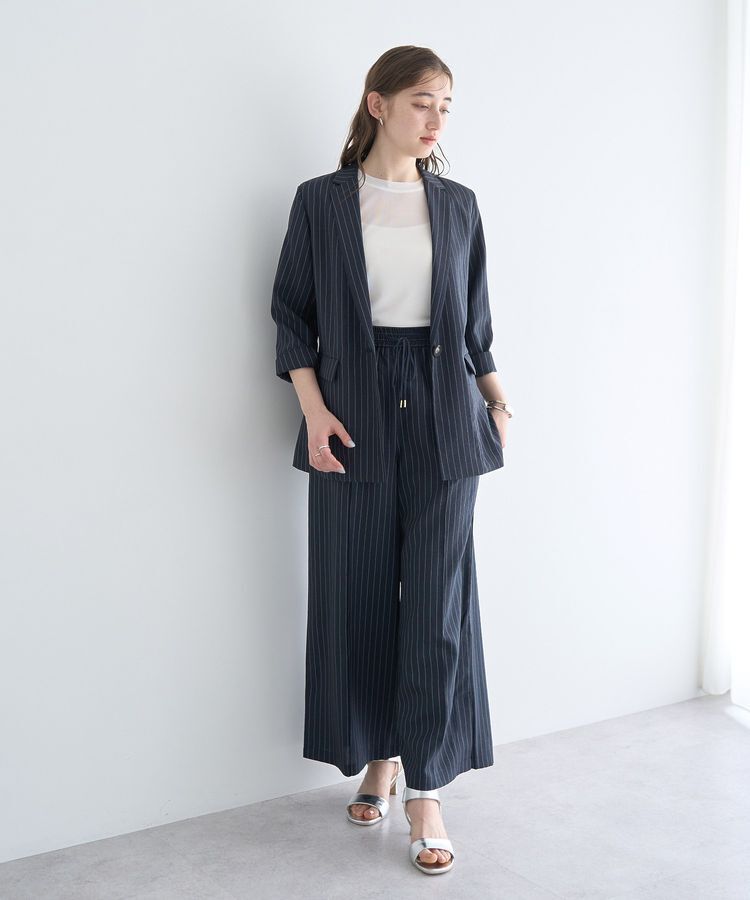 YECCA VECCA「リネンライクジャケット」|テーラードジャケット|