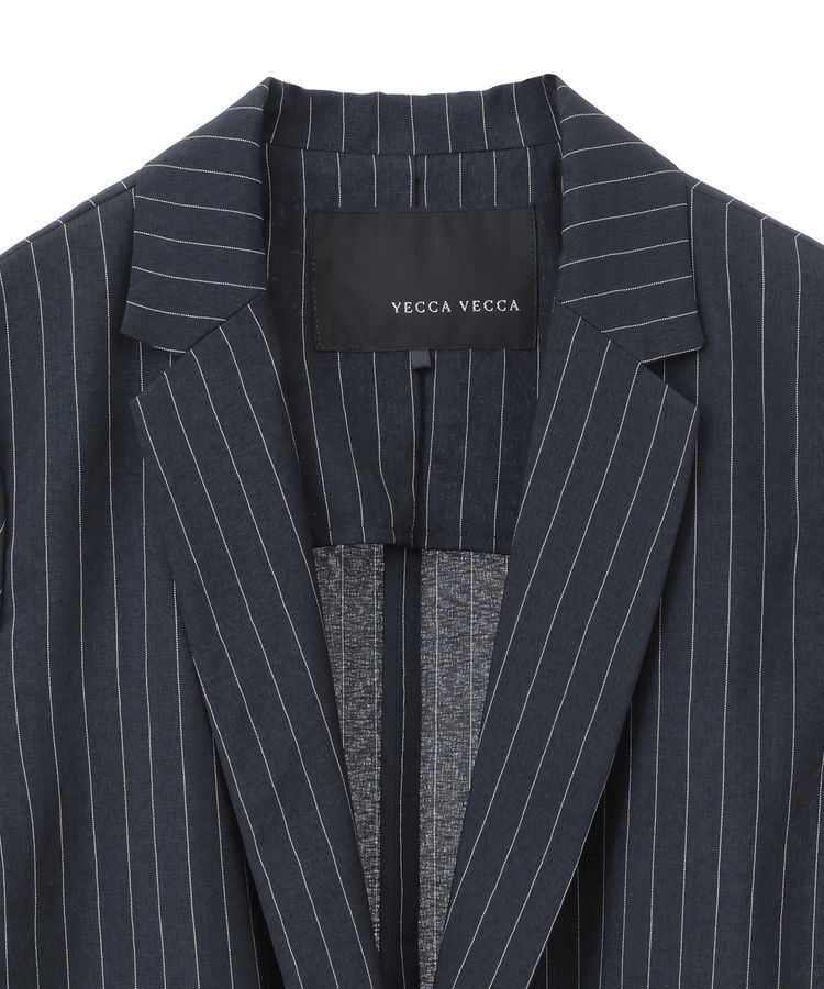 YECCA VECCA「リネンライクジャケット」|テーラードジャケット|