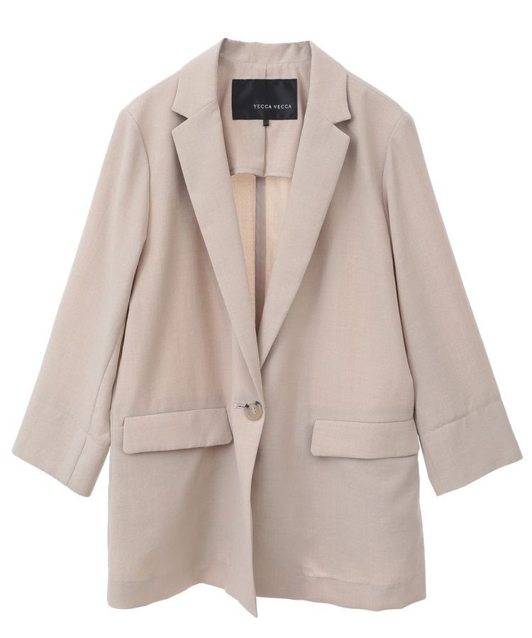 YECCA VECCA「リネンライクジャケット」|テーラードジャケット|