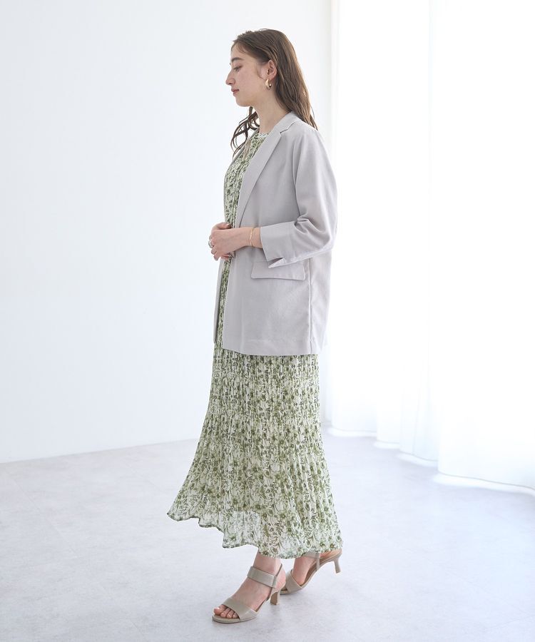 YECCA VECCA「リネンライクジャケット」|テーラードジャケット|