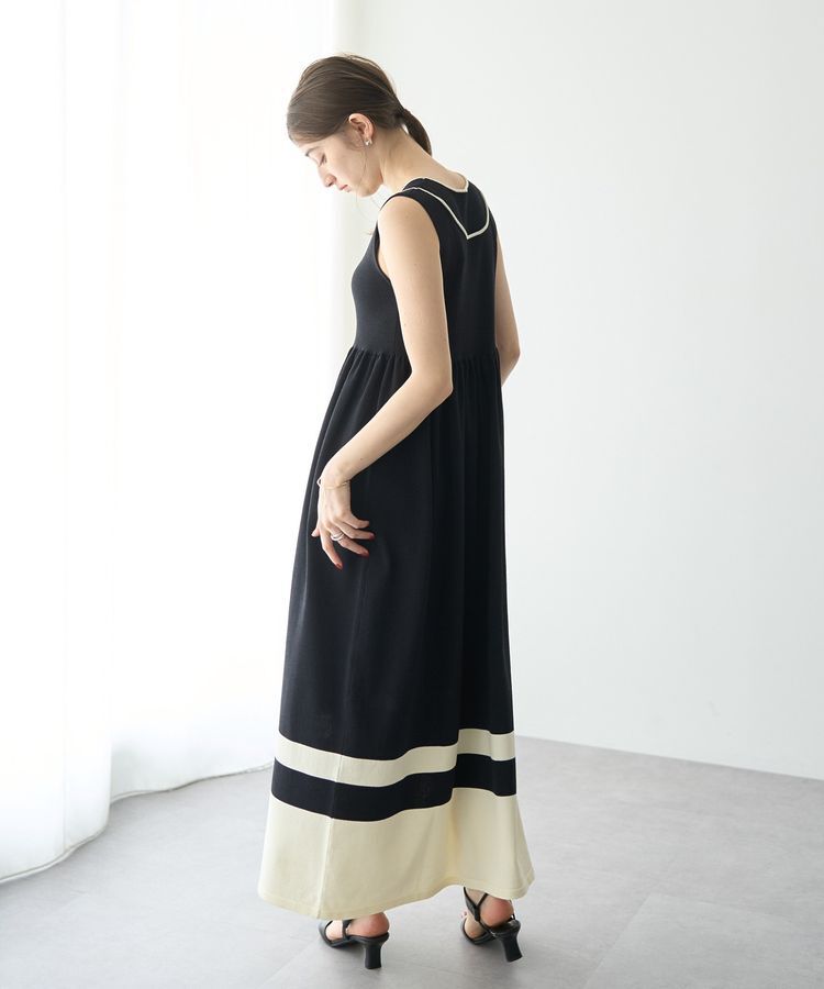 YECCA VECCA「配色ニットワンピース」|ワンピース|