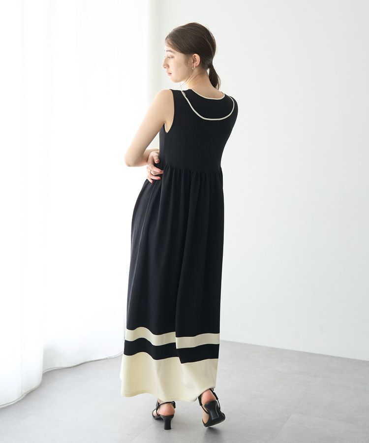 YECCA VECCA「配色ニットワンピース」|ワンピース|