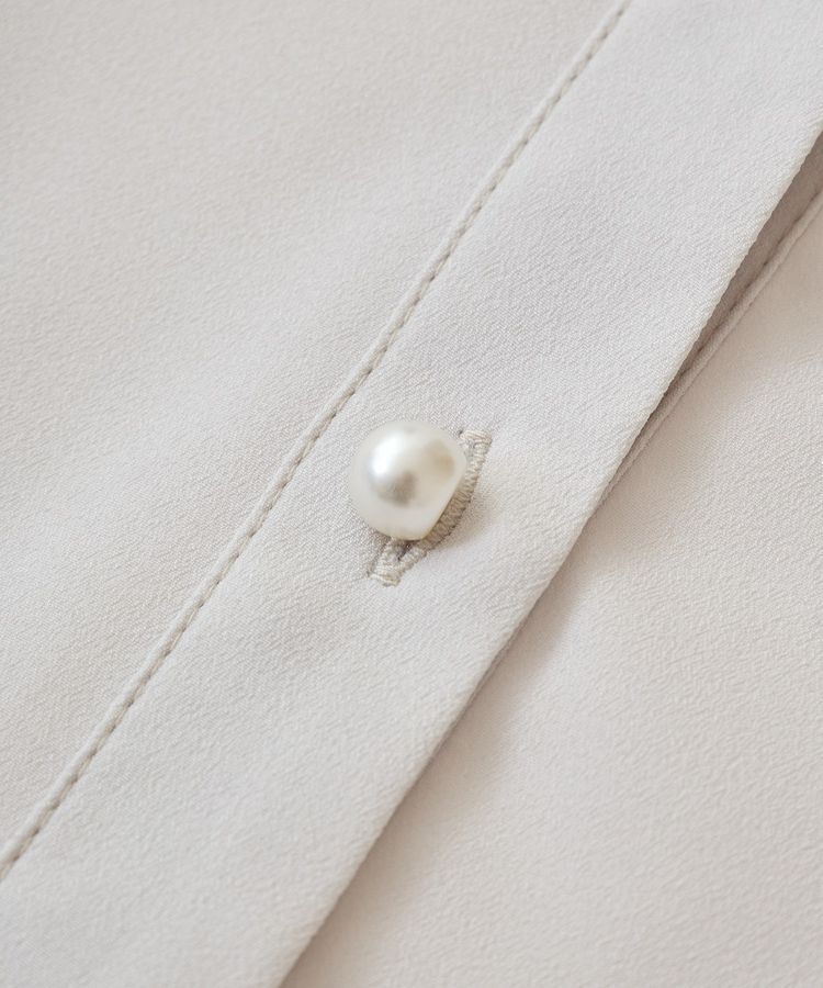 YECCA VECCA「2way裾アレンジパールボタンブラウス」|シャツ・ブラウス|
