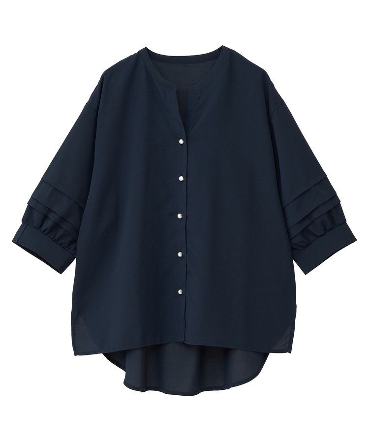 YECCA VECCA「2way裾アレンジパールボタンブラウス」|シャツ・ブラウス|