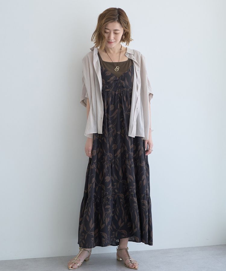 YECCA VECCA「ドライタッチシアーバックギャザーシャツ」|シャツ・ブラウス|