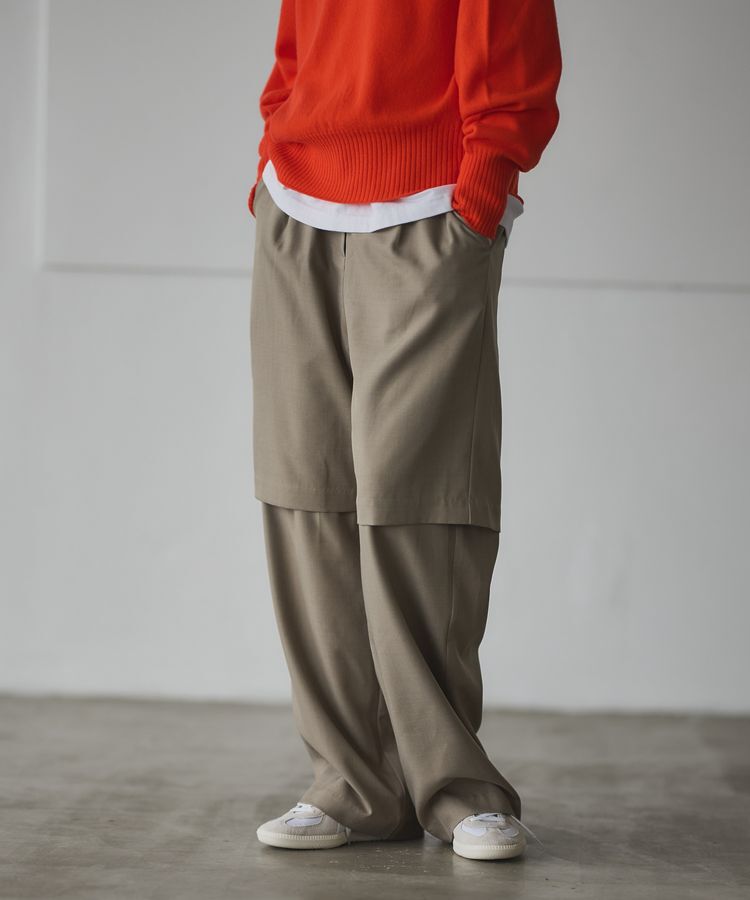 GARAGE OF GOOD CLOTHING「レイヤード風パンツ」|その他|Beige