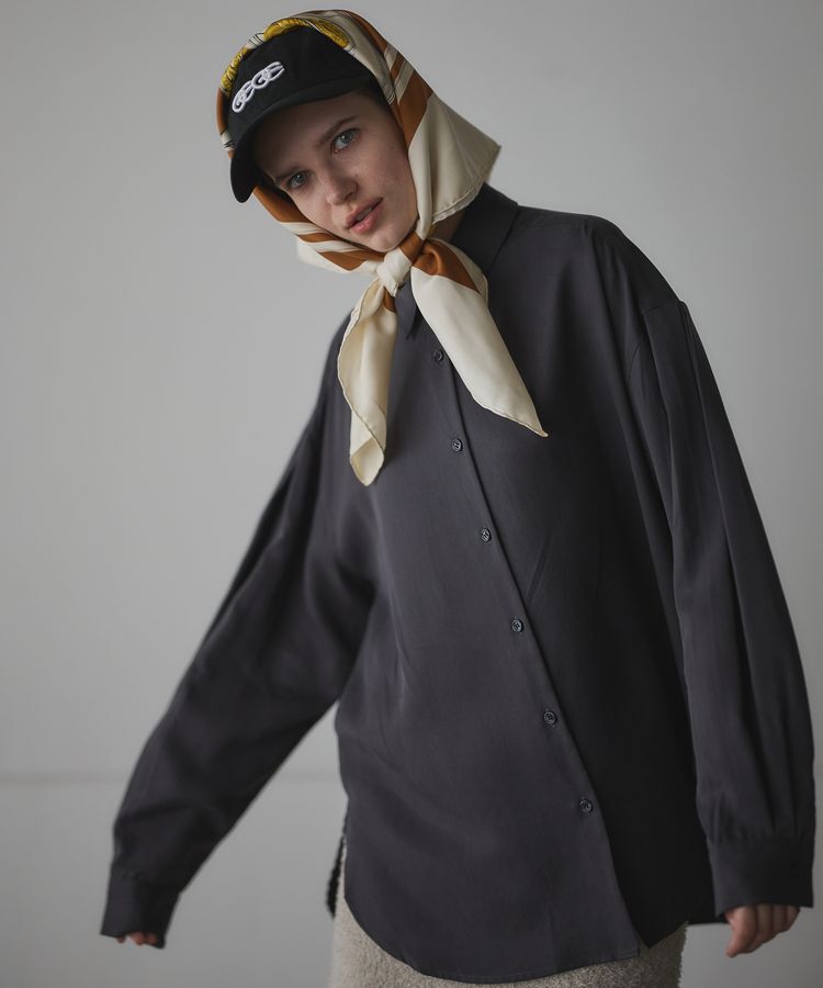 GARAGE OF GOOD CLOTHING「フィブリルシャツ」|シャツ・ブラウス|Charcoal Gray