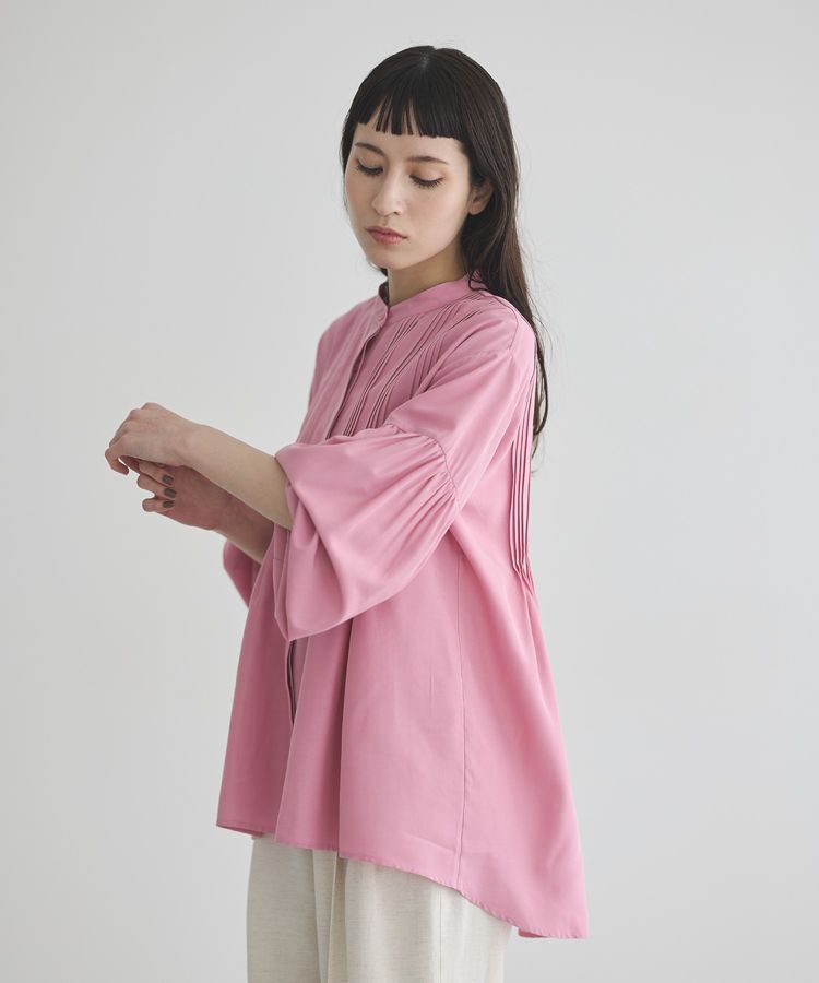 GARAGE OF GOOD CLOTHING「ピンタックボリューム袖フレアーブラウス」|シャツ・ブラウス|