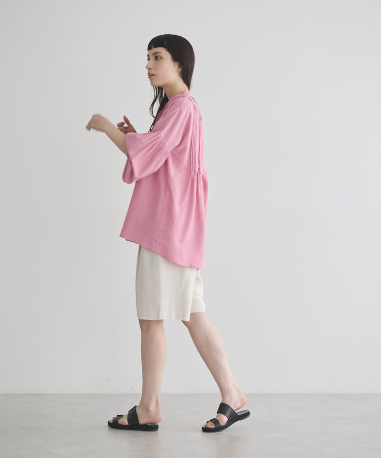 GARAGE OF GOOD CLOTHING「ピンタックボリューム袖フレアーブラウス」|シャツ・ブラウス|