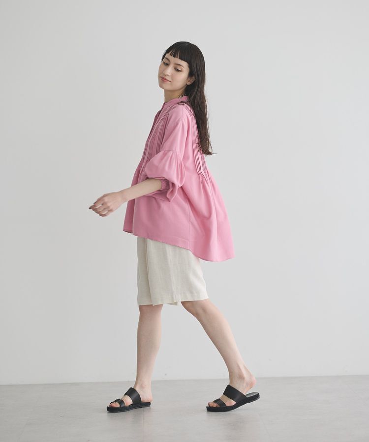 GARAGE OF GOOD CLOTHING「ピンタックボリューム袖フレアーブラウス」|シャツ・ブラウス|