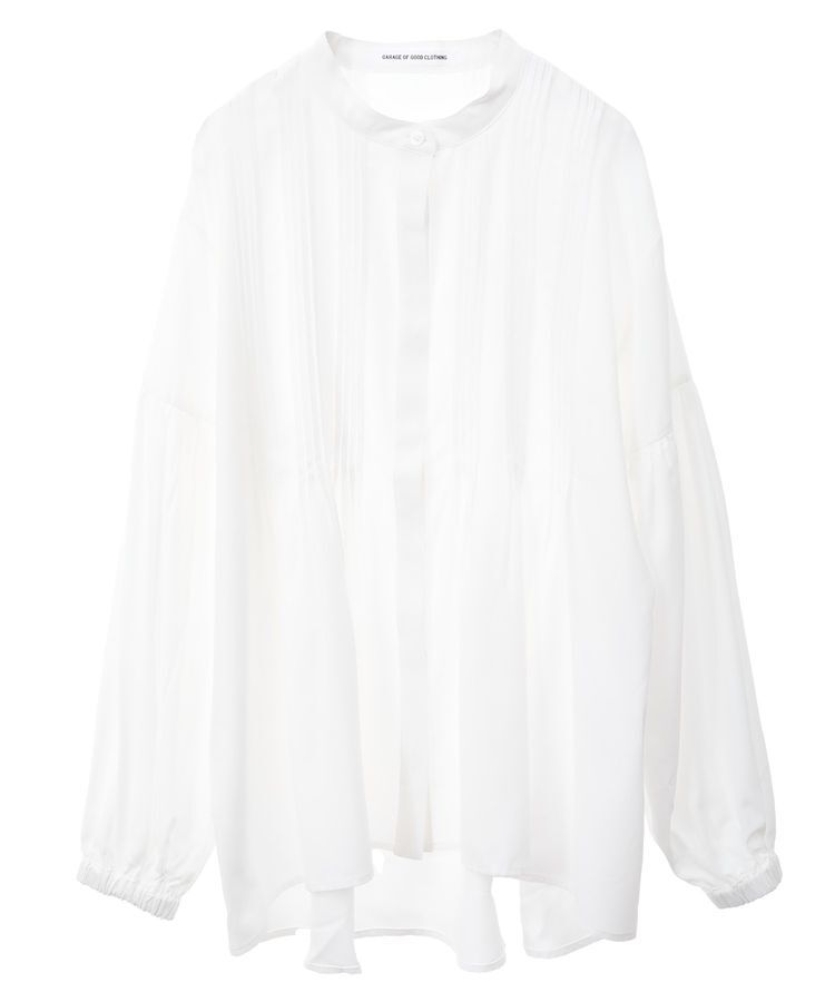 GARAGE OF GOOD CLOTHING「ピンタックボリューム袖フレアーブラウス」|シャツ・ブラウス|