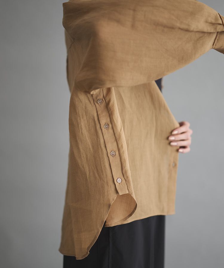 GARAGE OF GOOD CLOTHING「リネン2WAYサイド釦シャツ」|シャツ・ブラウス|