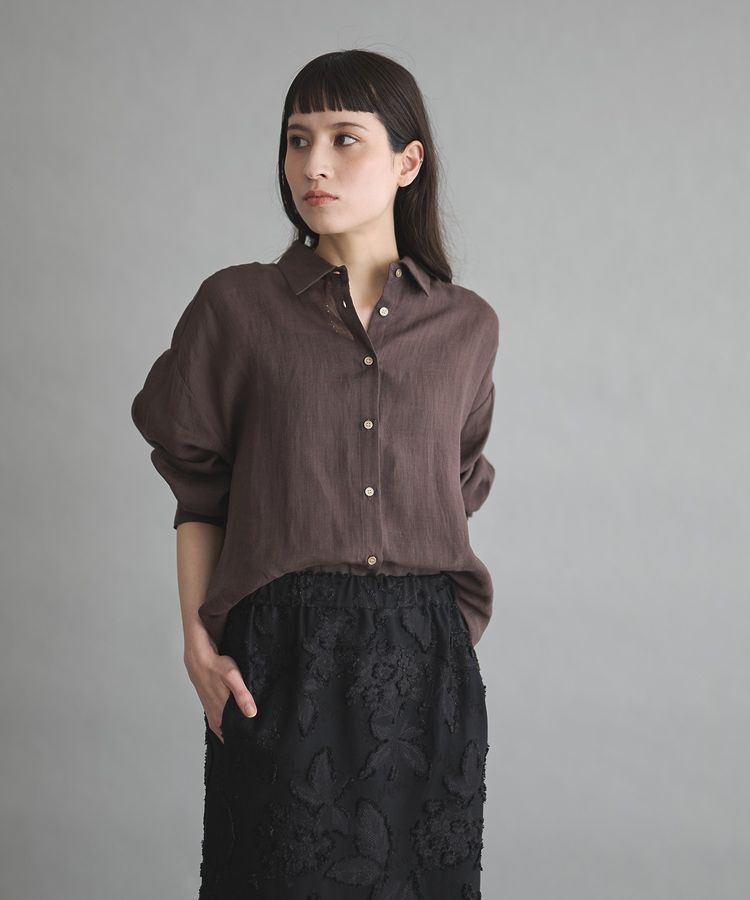 GARAGE OF GOOD CLOTHING「リネン2WAYサイド釦シャツ」|シャツ・ブラウス|