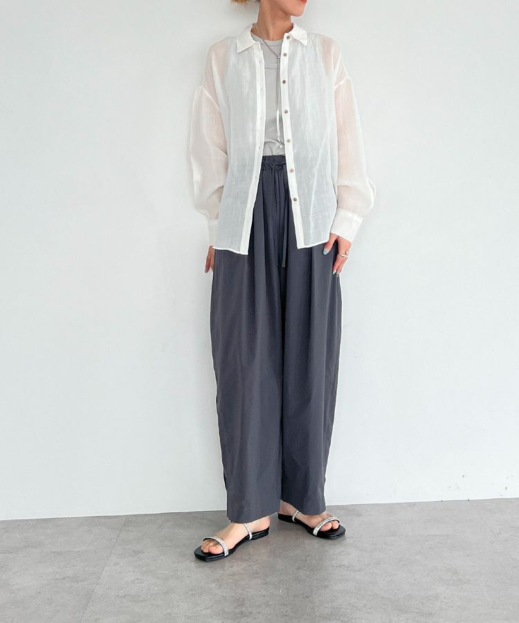 GARAGE OF GOOD CLOTHING「リネン2WAYサイド釦シャツ」|シャツ・ブラウス|