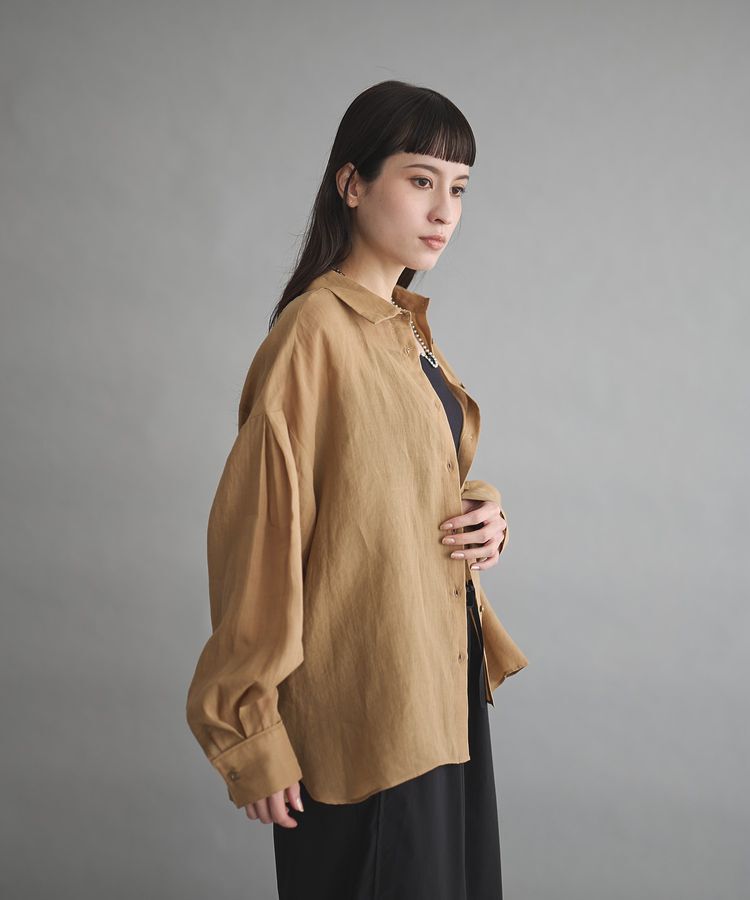 GARAGE OF GOOD CLOTHING「リネン2WAYサイド釦シャツ」|シャツ・ブラウス|
