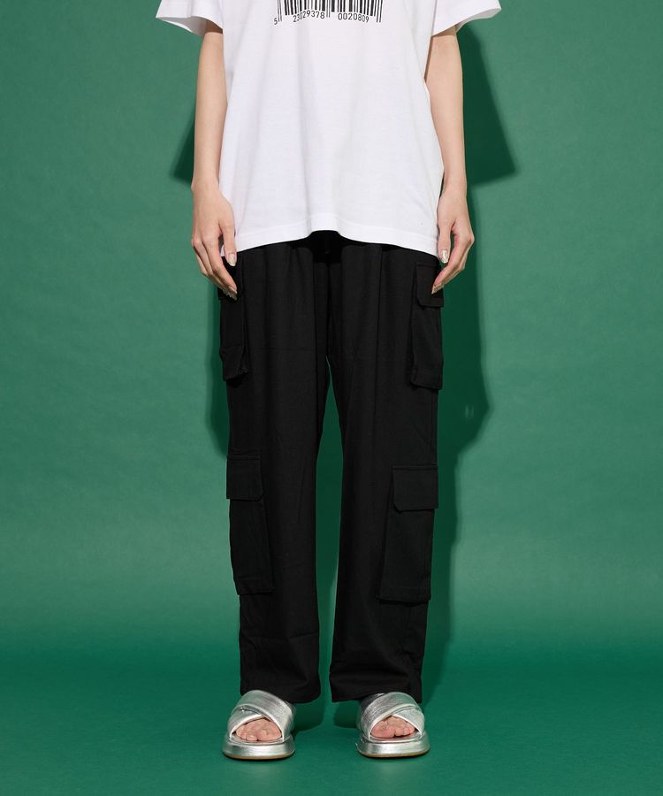 GARAGE OF GOOD CLOTHING「４ポケットリネンイージーカーゴパンツ」|その他|Black