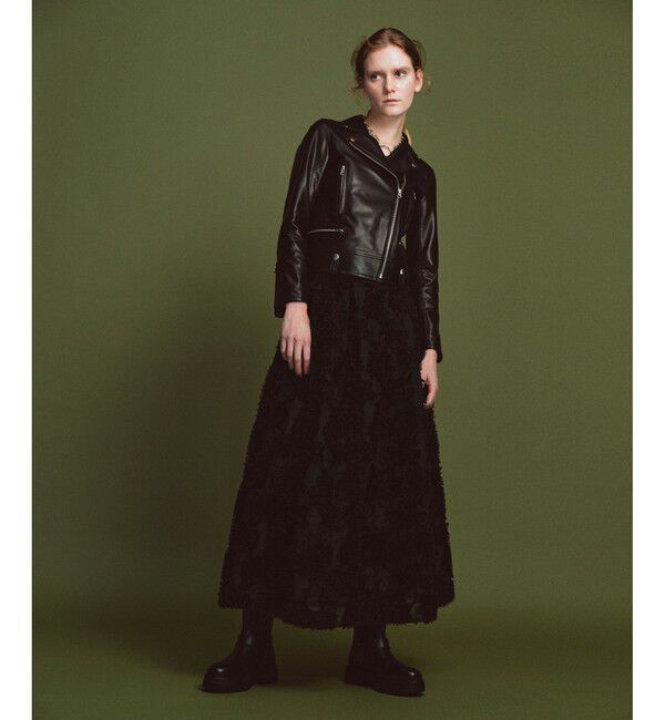 allureville「ラムレザーライダース」|ブルゾン・スタジャン|