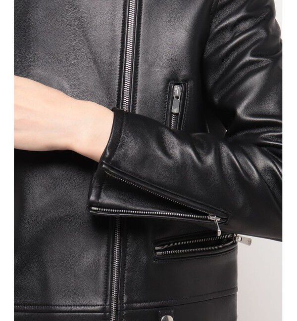 allureville「ラムレザーライダース」|ブルゾン・スタジャン|