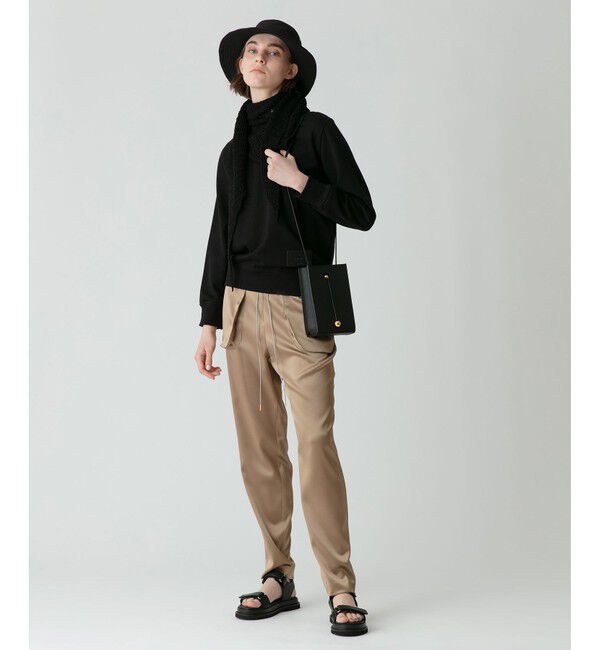 allureville「サテンイージーテーパードパンツ」|その他|