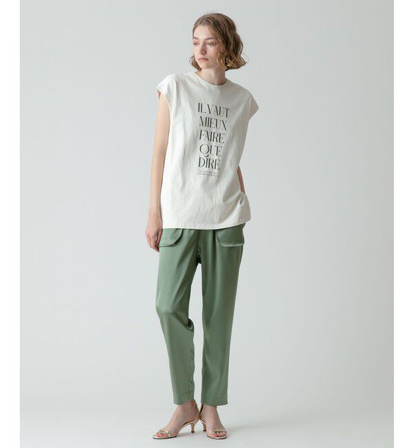 allureville「サテンイージーテーパードパンツ」|その他|