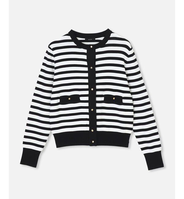 allureville「◇ポケットクルーカーディガン」|カーディガン|ブラック系