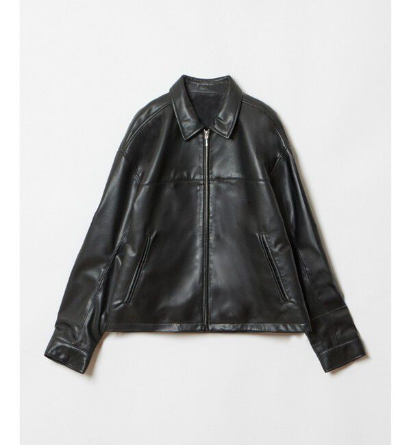 allureville「フェイクレザーステンカラーブルゾン」|その他|