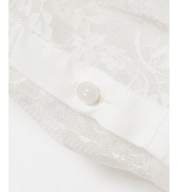 allureville「レーススクエアカラーブラウス」|シャツ・ブラウス|