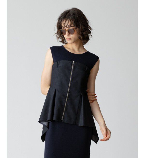 allureville「ウールデニムイレヘムビスチェ」|ベスト・ジレ|