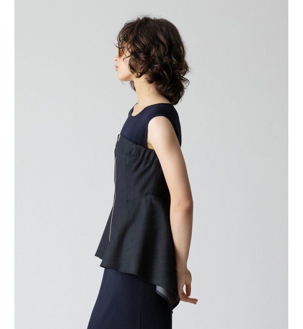 allureville「ウールデニムイレヘムビスチェ」|ベスト・ジレ|