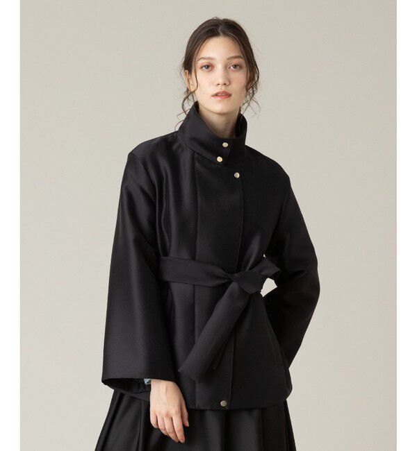 LOULOU WILLOUGHBY「【LOULOU WILLOUGHBY】シルキーダブルクロスブルゾン」|ブルゾン・スタジャン|