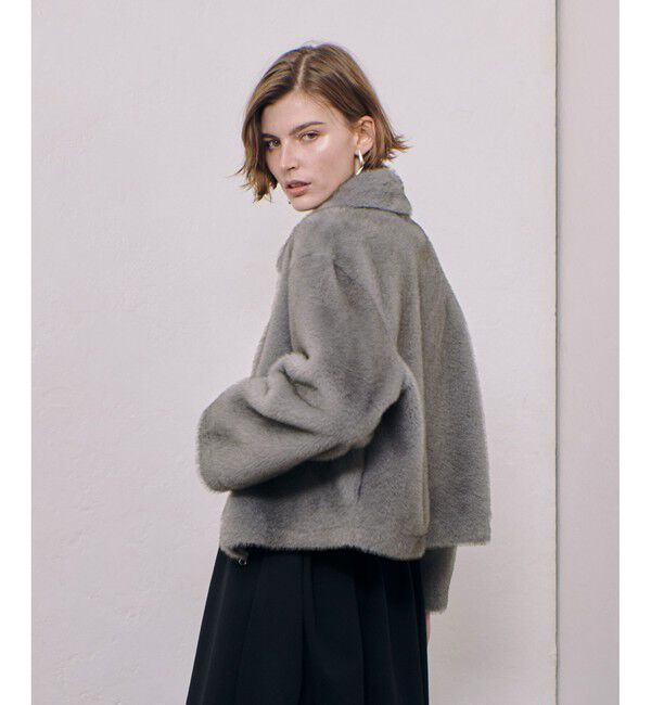 allureville「フェイクミンクファーブルゾン」|ブルゾン・スタジャン|