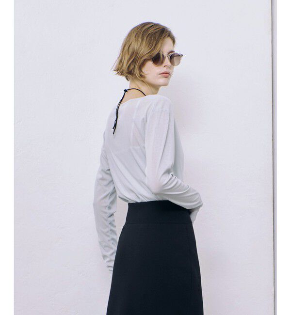 allureville「シアーフライスロングスリープルオーバー」|Tシャツ・カットソー|