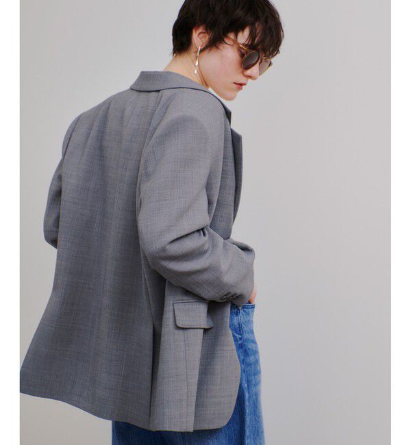 allureville「T/Wヒラニジュウオリテーラー2Bジャケット」|テーラードジャケット|