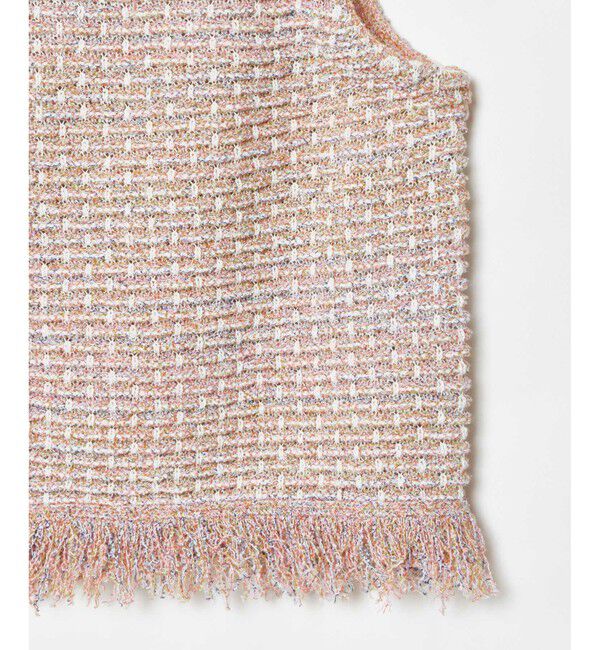 allureville「ミックスツイードジレプルオーバー」|ニット・セーター|