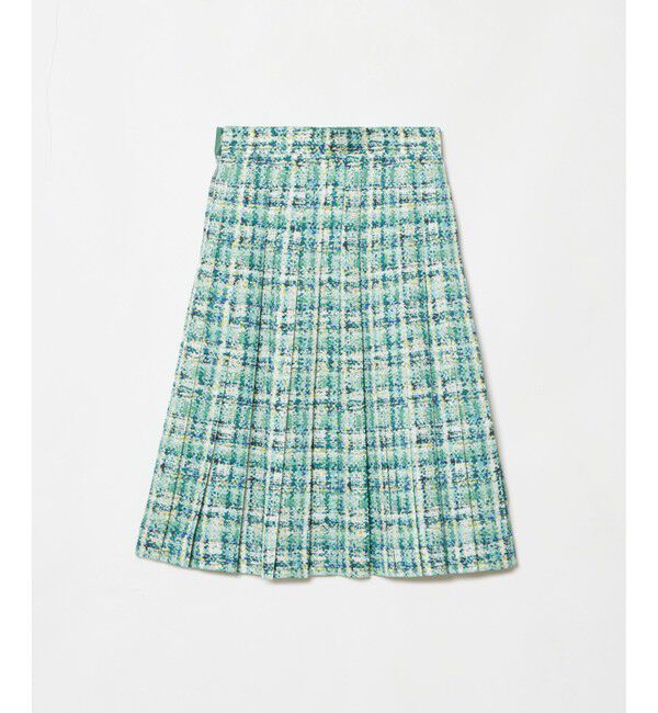 LOULOU WILLOUGHBY「【LOULOU WILLOUGHBY】チェックプリントプリーツミディスカート」|スカート|