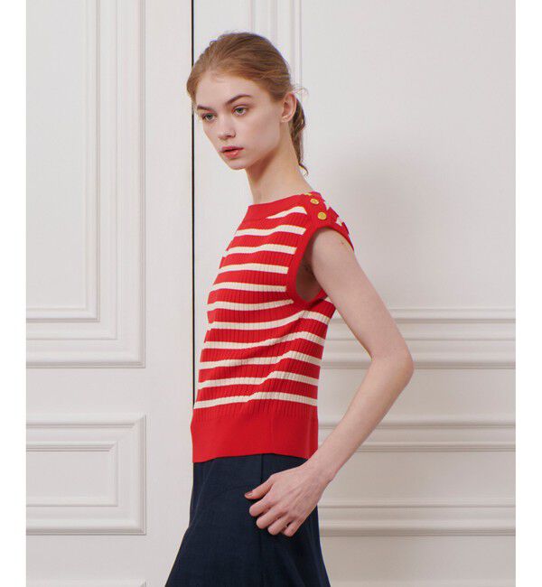 LOULOU WILLOUGHBY「【LOULOU WILLOUGHBY】プレーティングリブプルオーバー」|ニット・セーター|