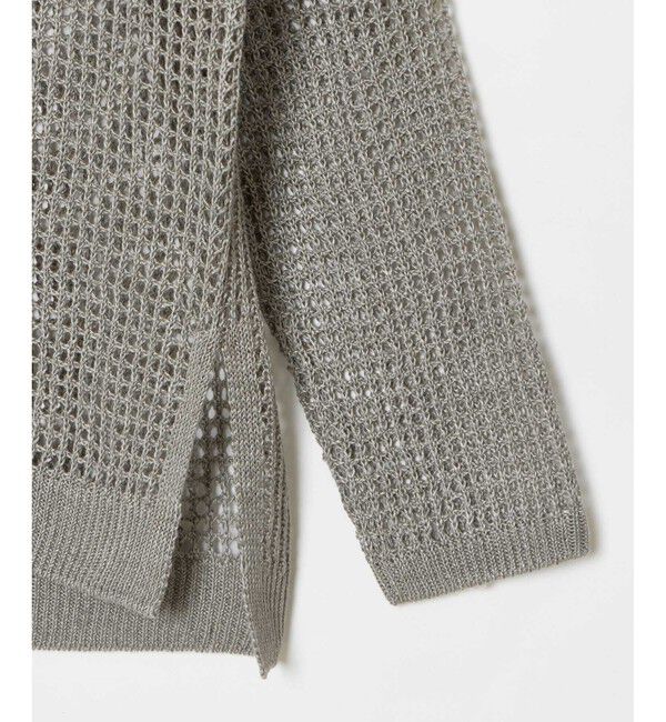 allureville「リネンコードメッシュプルオーバー」|ニット・セーター|