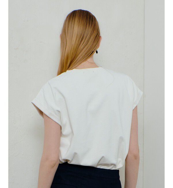 allureville「ピグメントダイターンバックスリーブ Tシャツ」|Tシャツ・カットソー|