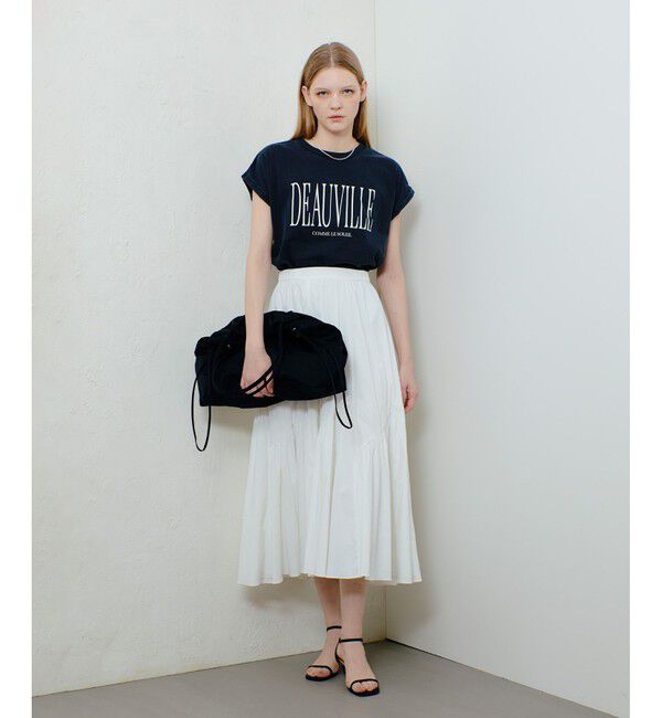 allureville「ピグメントダイターンバックスリーブ Tシャツ」|Tシャツ・カットソー|