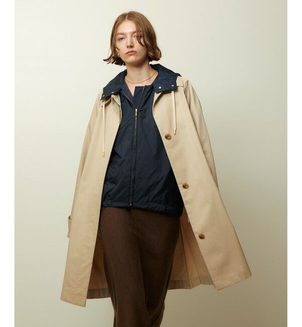 allureville「フードライナーステンコート」|ダッフルコート|