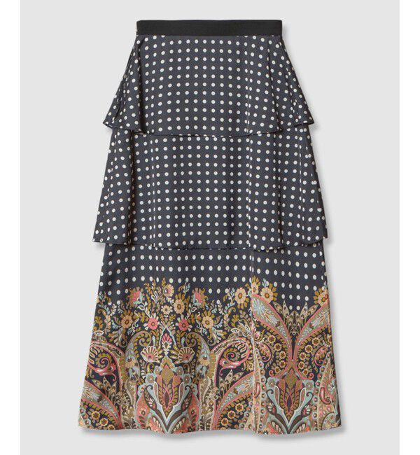 LOULOU WILLOUGHBY「【LOULOU WILLOUGHBY】ペイズリードットスカート」|スカート|