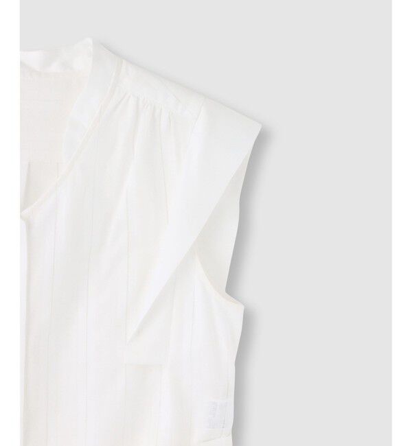 allureville「カラミストライプ切替ブラウス」|シャツ・ブラウス|