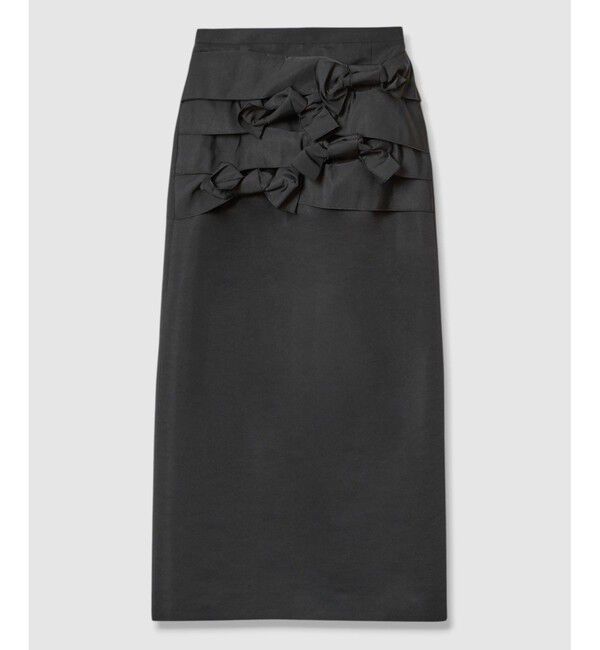 LOULOU WILLOUGHBY「【LOULOU WILLOUGHBY】ランダムリボンタフタスカート」|スカート|