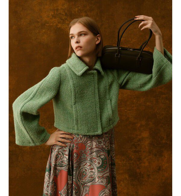 LOULOU WILLOUGHBY「【LOULOU WILLOUGHBY】BONOTTOステンカラージャケット」|ブルゾン・スタジャン|