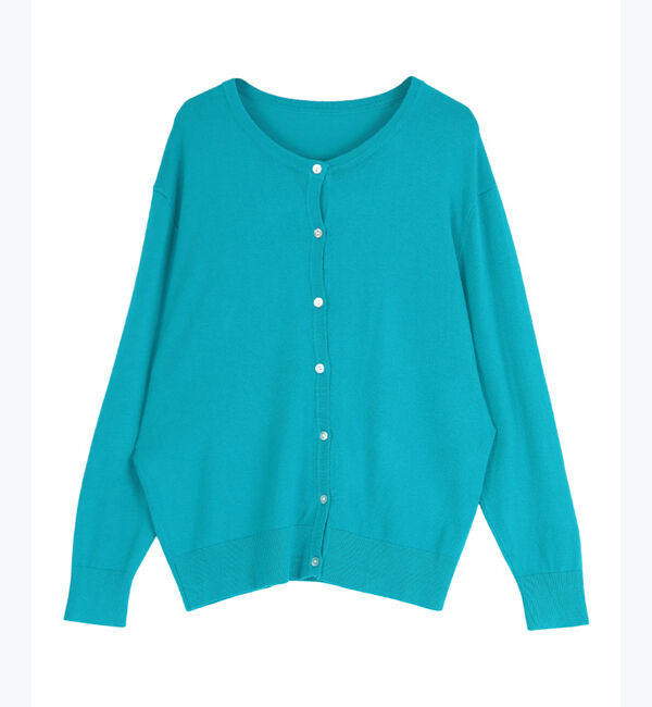 titivate「クルーネックライトニットカーディガン」|カーディガン|